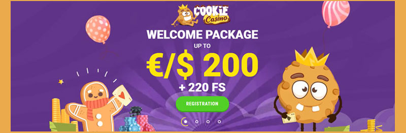 Willkommensbonus im Cookie-Casino