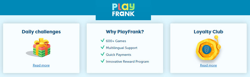 PlayFrank zuverlässig