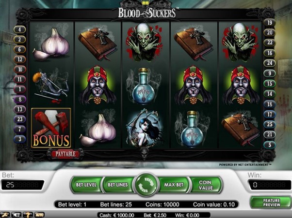 Screenshot des Blood-Sauger-Slots